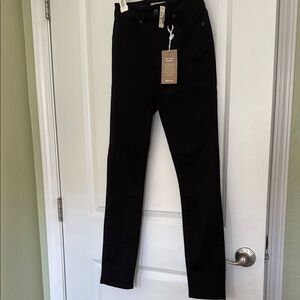 Madewell Black High Rise Skinny Jeans